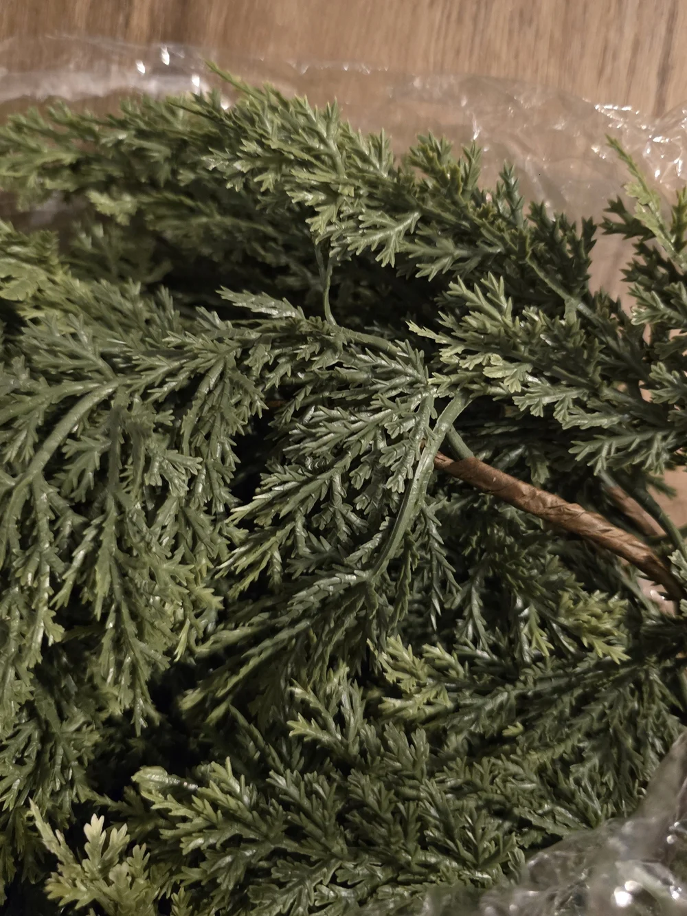 Two-Tone Green Cedar Garland. 6 Feet. NWT.